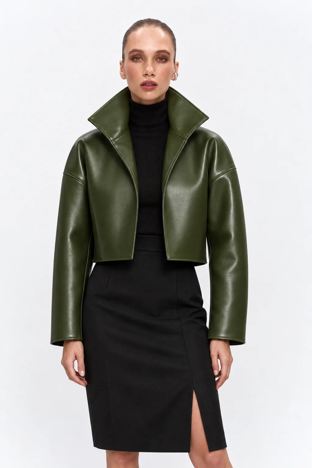 Passage Green Leather Jacket