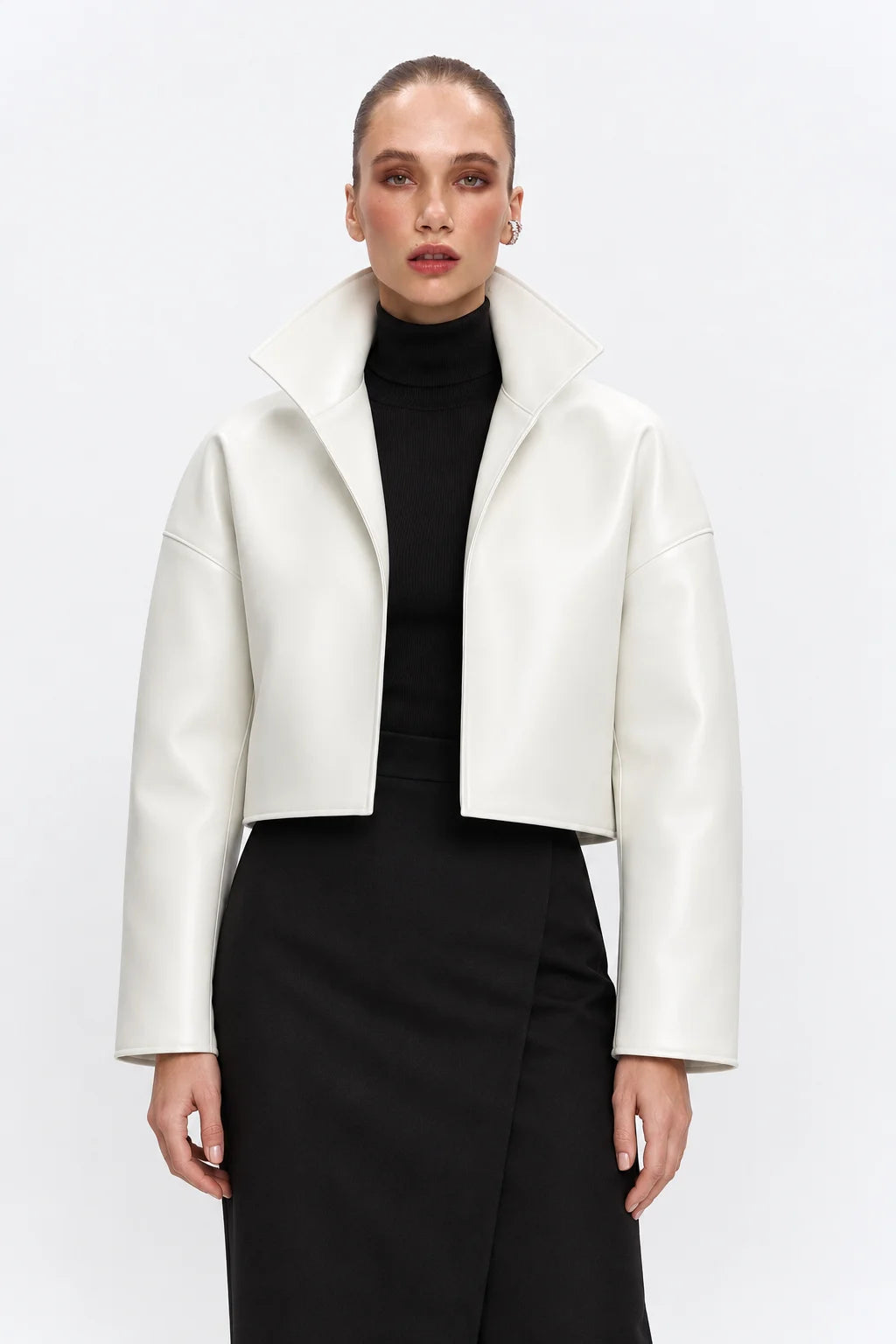 Passage White Leather Jacket