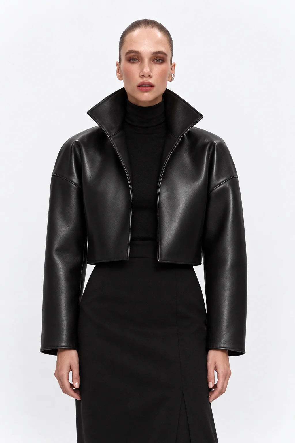 Passage Black Leather Jacket