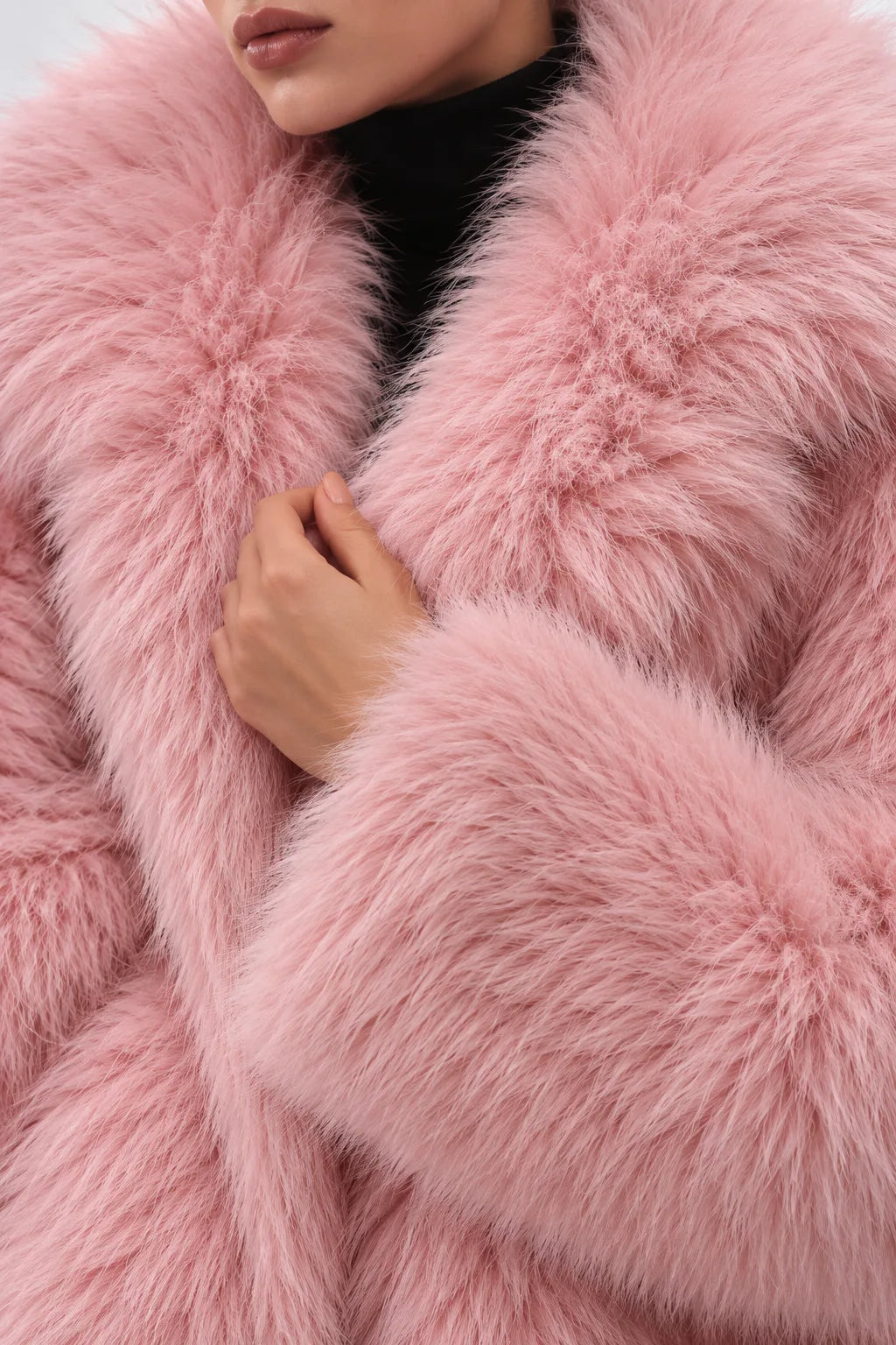 Dakota Pink Fur Coat