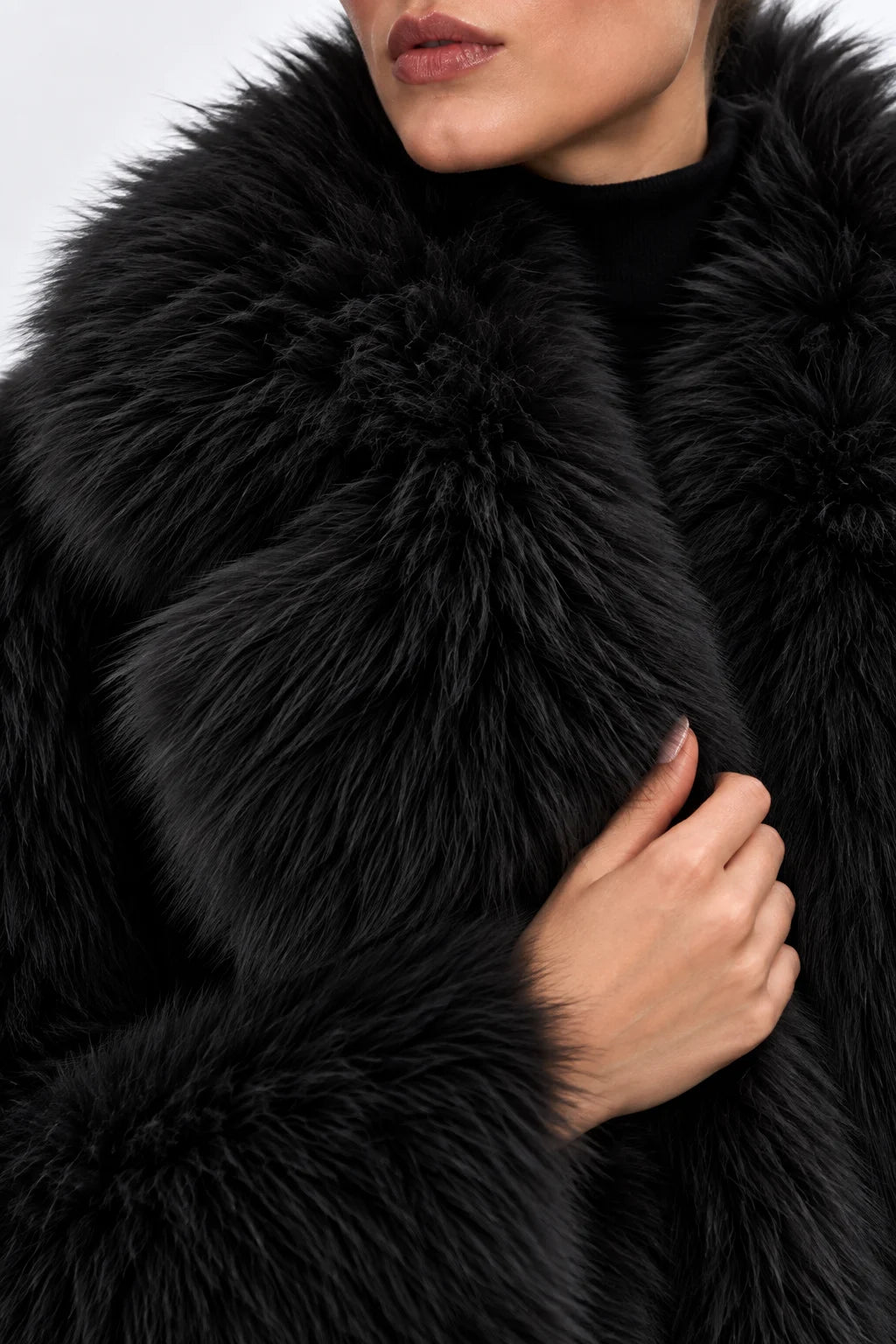 Dakota Black Fur Coat