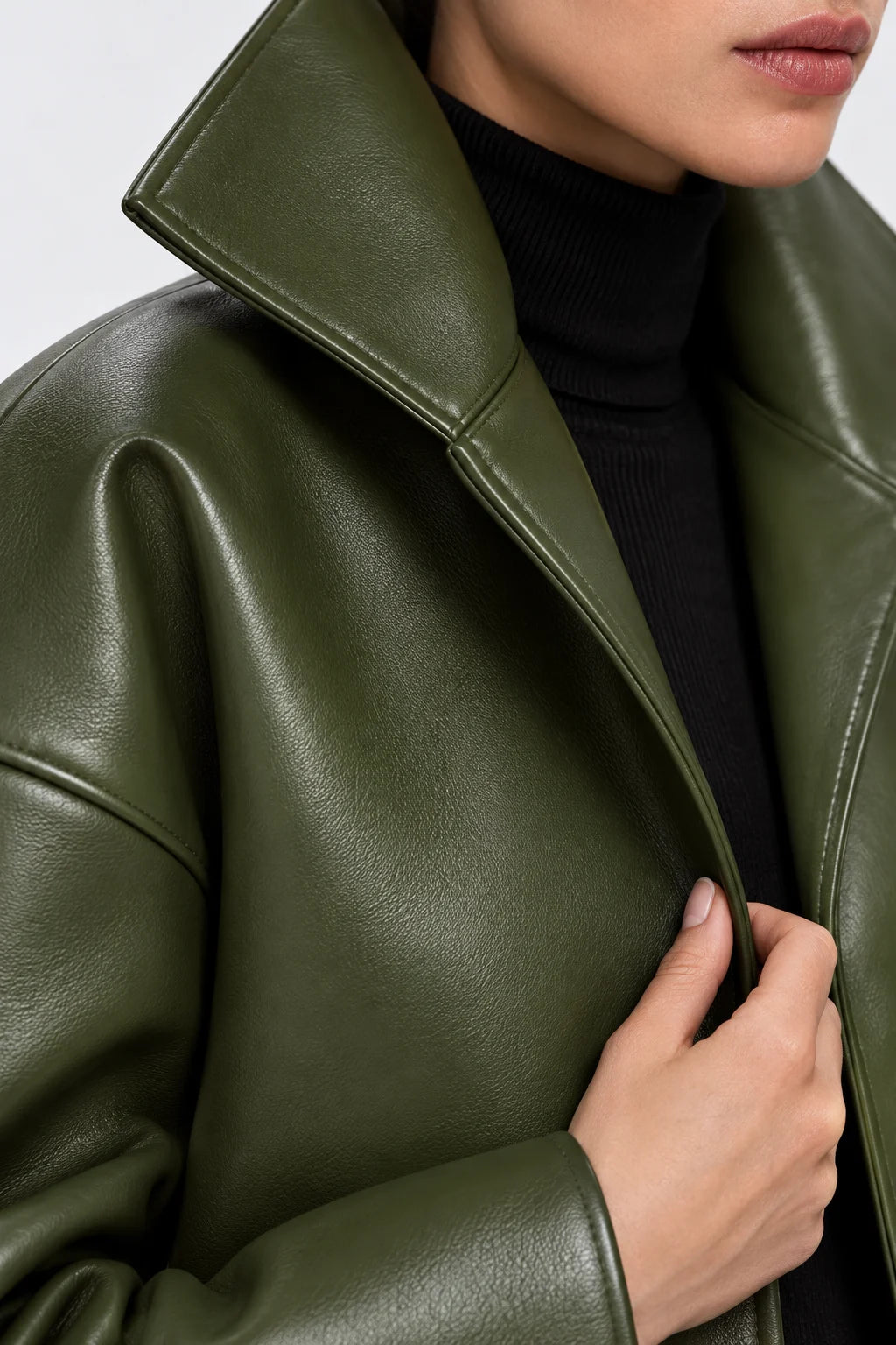Passage Green Leather Jacket