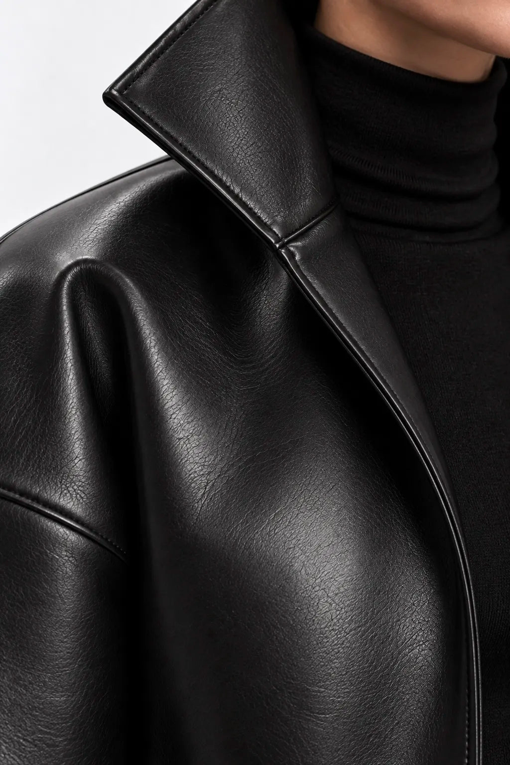 Passage Black Leather Jacket