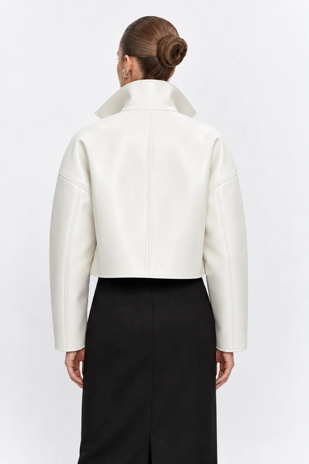 Passage White Leather Jacket