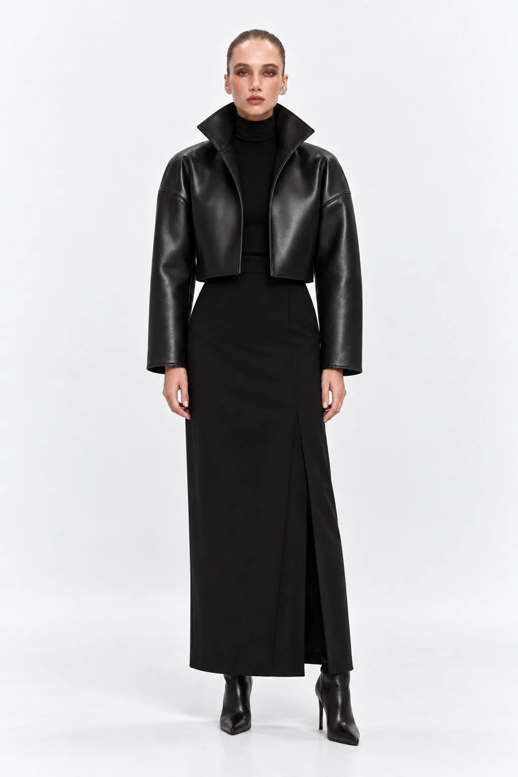Passage Black Leather Jacket