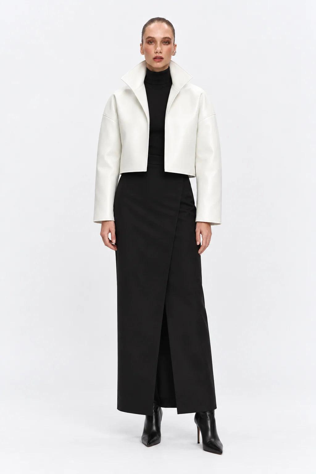 Passage White Leather Jacket