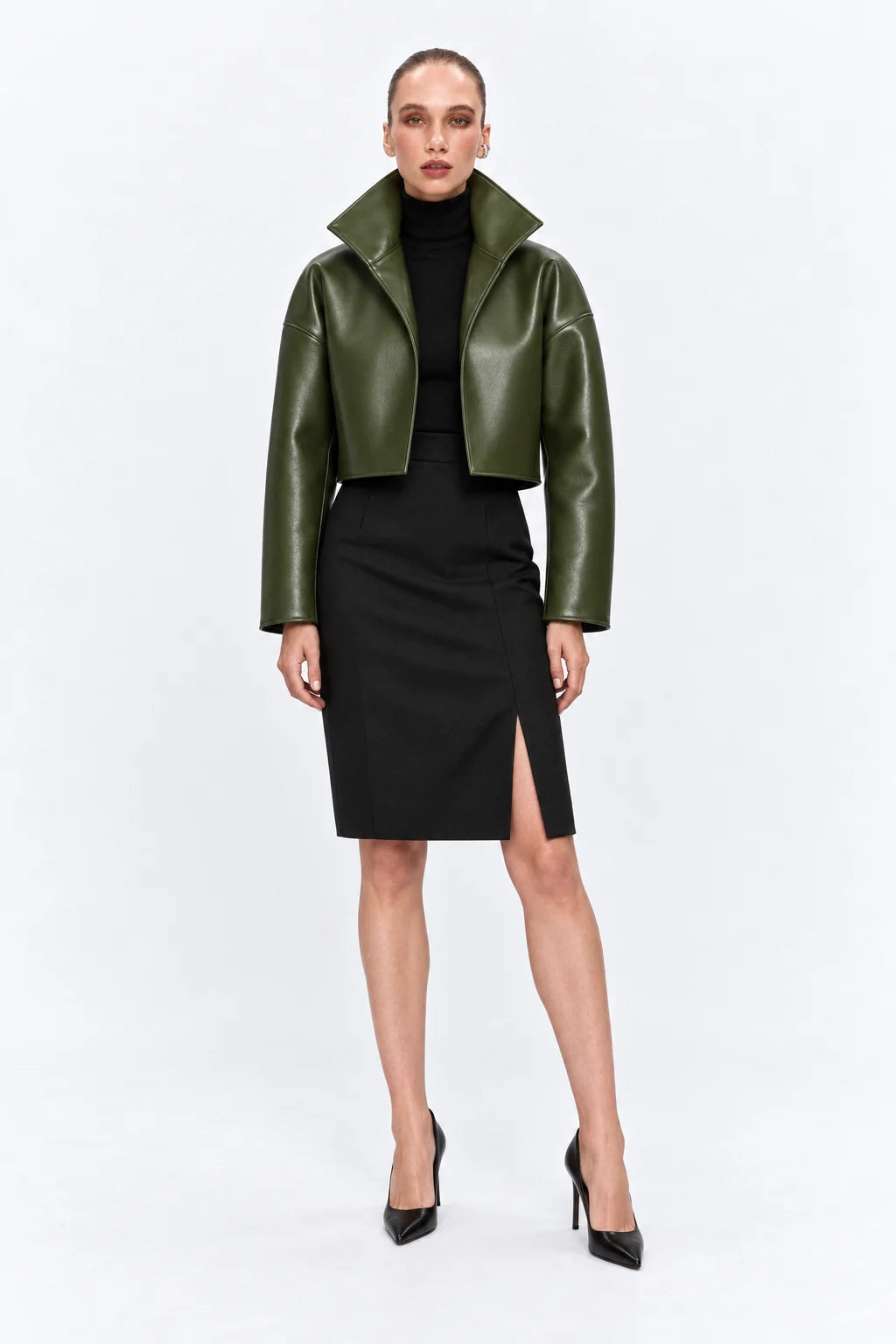 Passage Green Leather Jacket