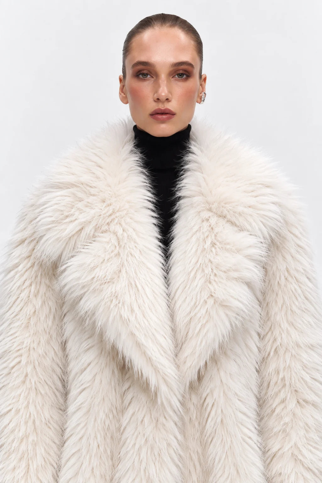 Dakota White Fur Coat