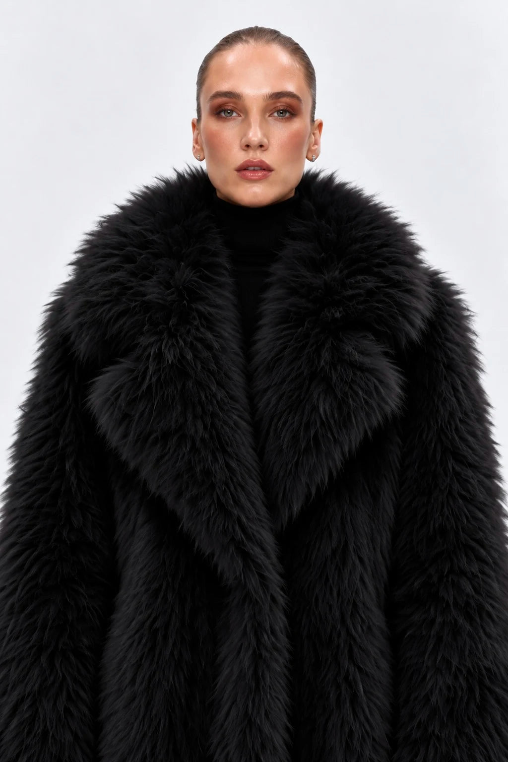 Dakota Black Fur Coat