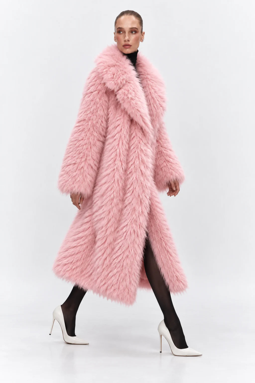 Dakota Pink Fur Coat