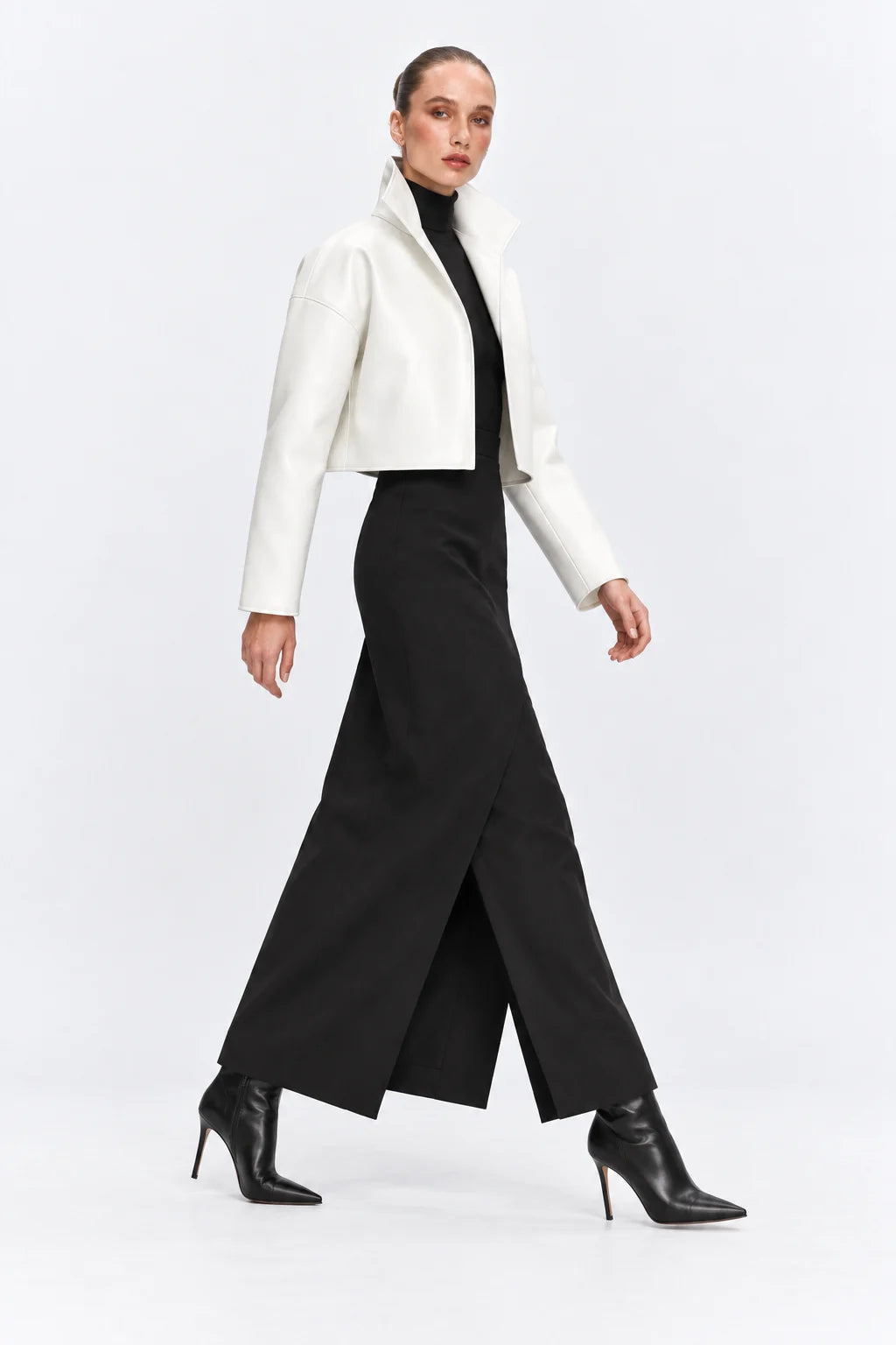 Passage White Leather Jacket