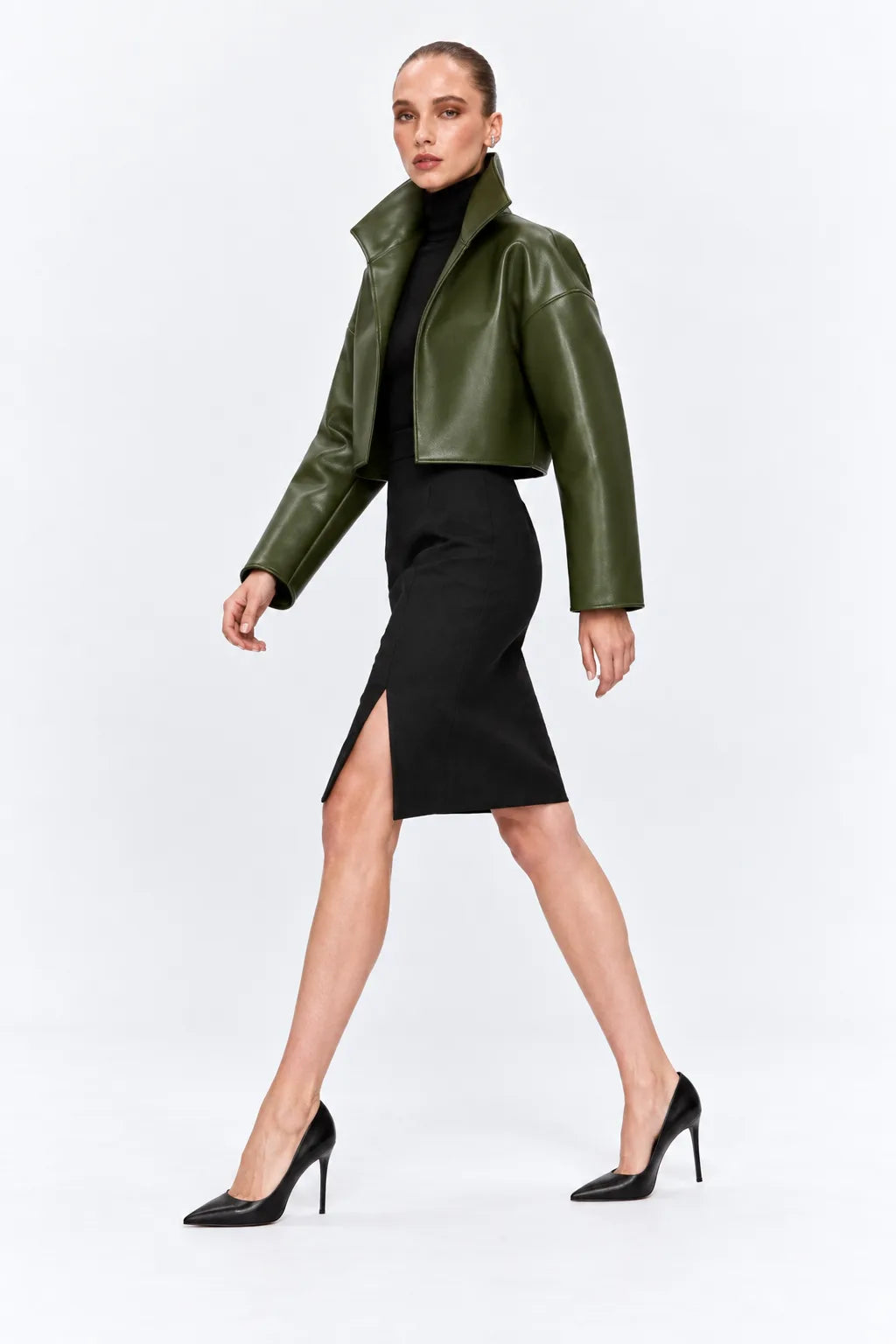 Passage Green Leather Jacket