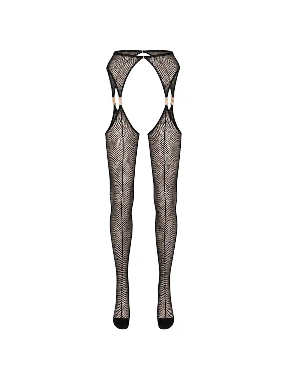 Set VEIL Black Stockings with belt