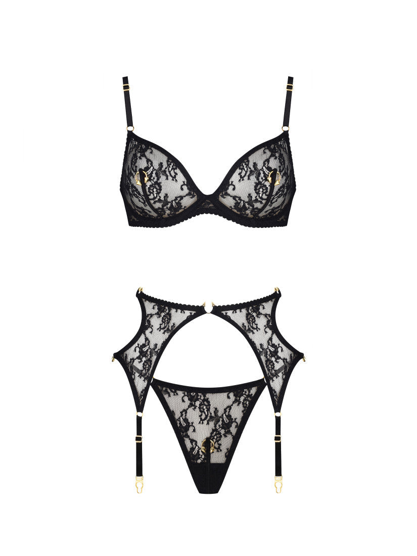 Set LACE PIRSING Gold with belt