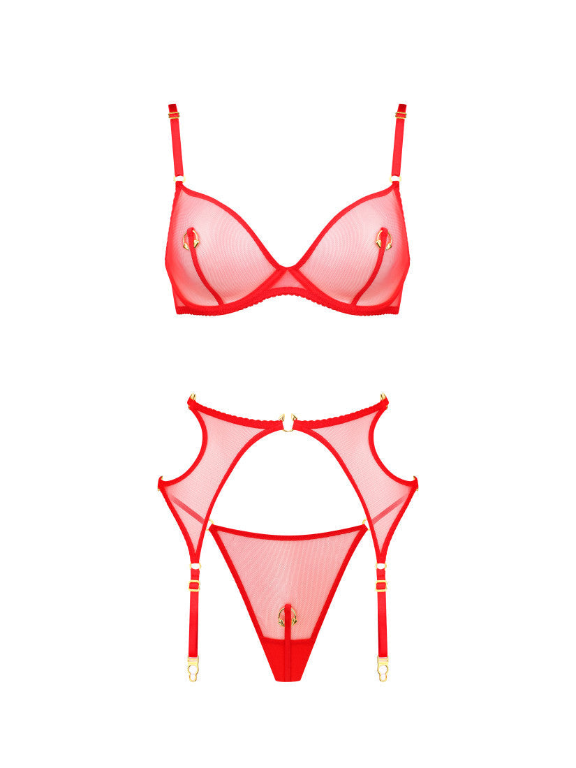 Set PIRSING Red with belt