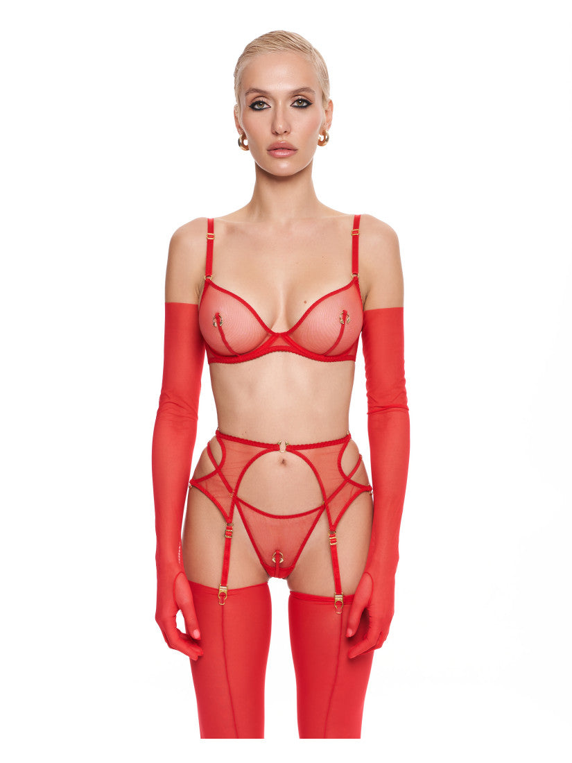 Set PIRSING Red with belt