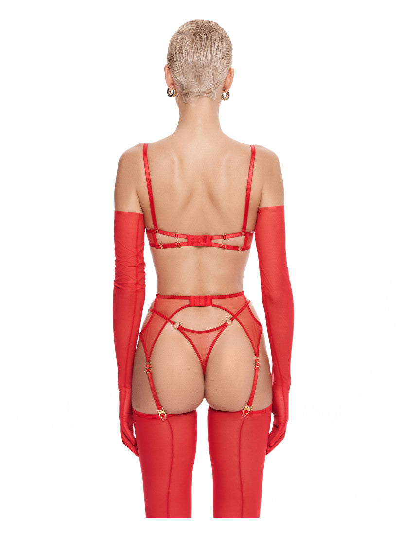 Set PIRSING Red with belt