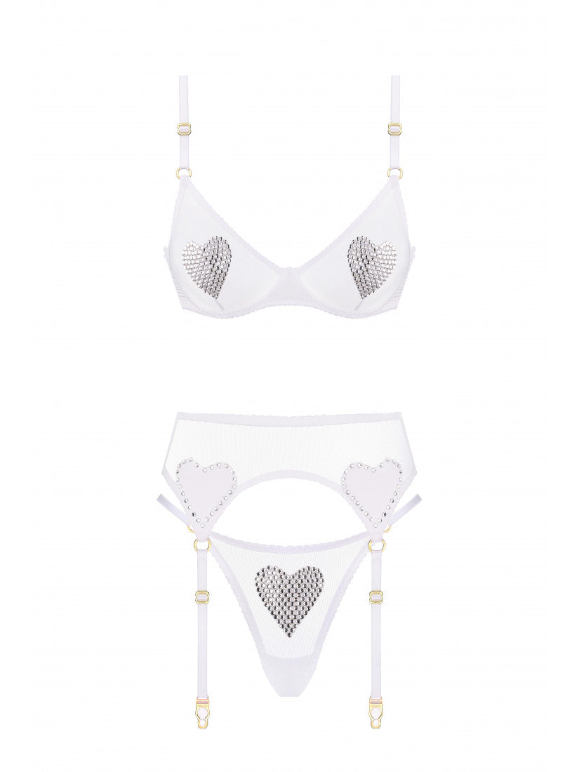 Set LOVE Christal White with belt