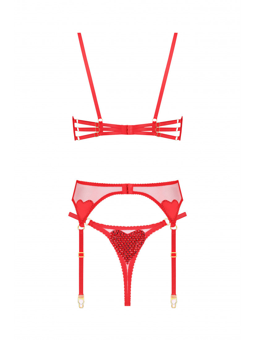 Set LOVE Christal Red with belt