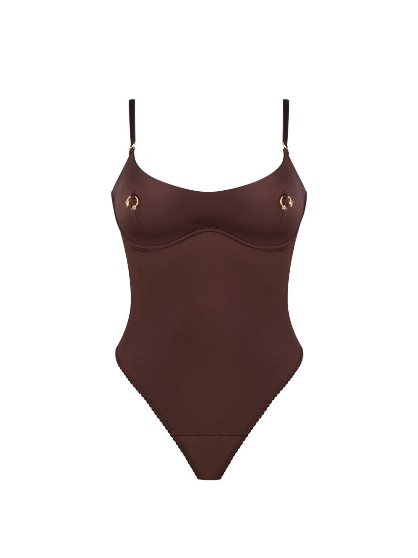 Bodysuit SENCE Pirsing Choco