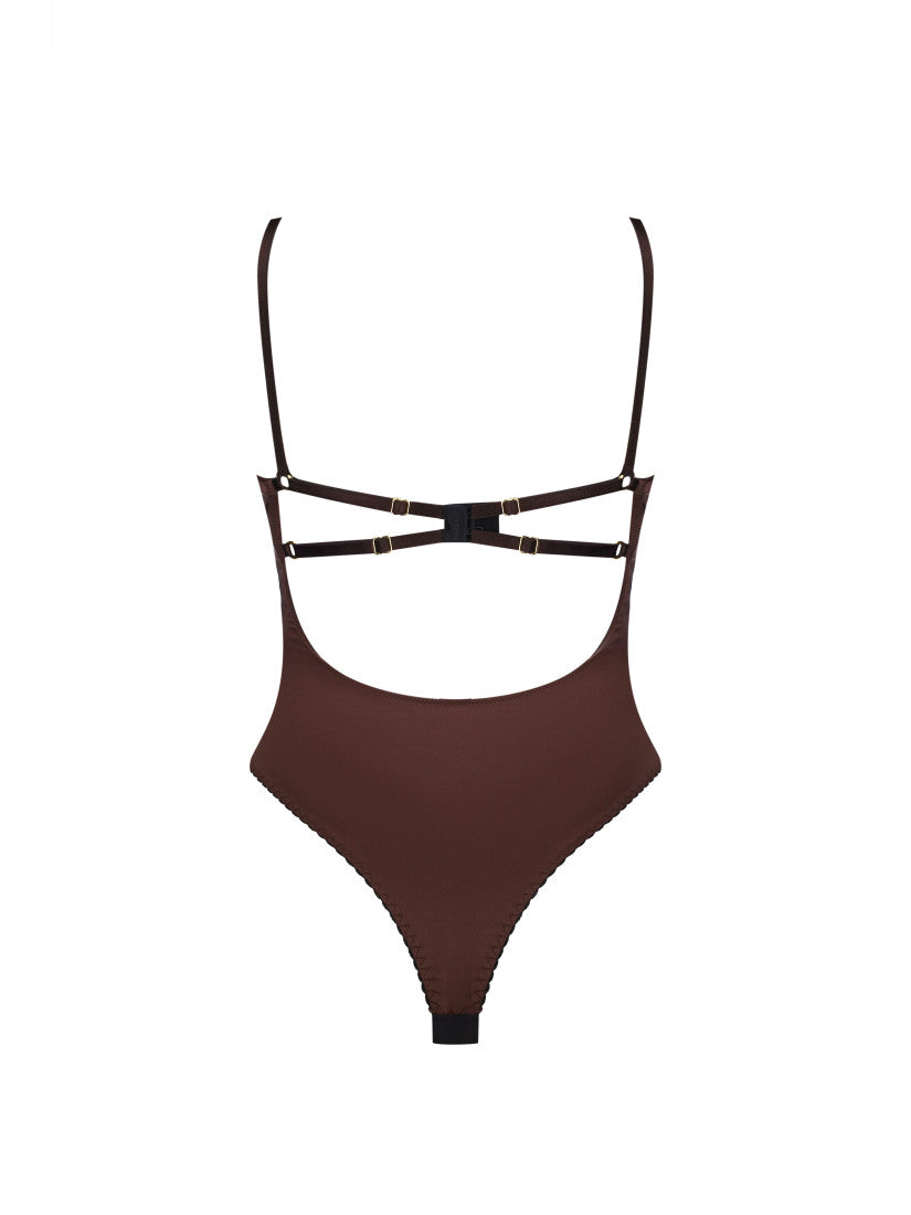 Bodysuit SENCE Pirsing Choco