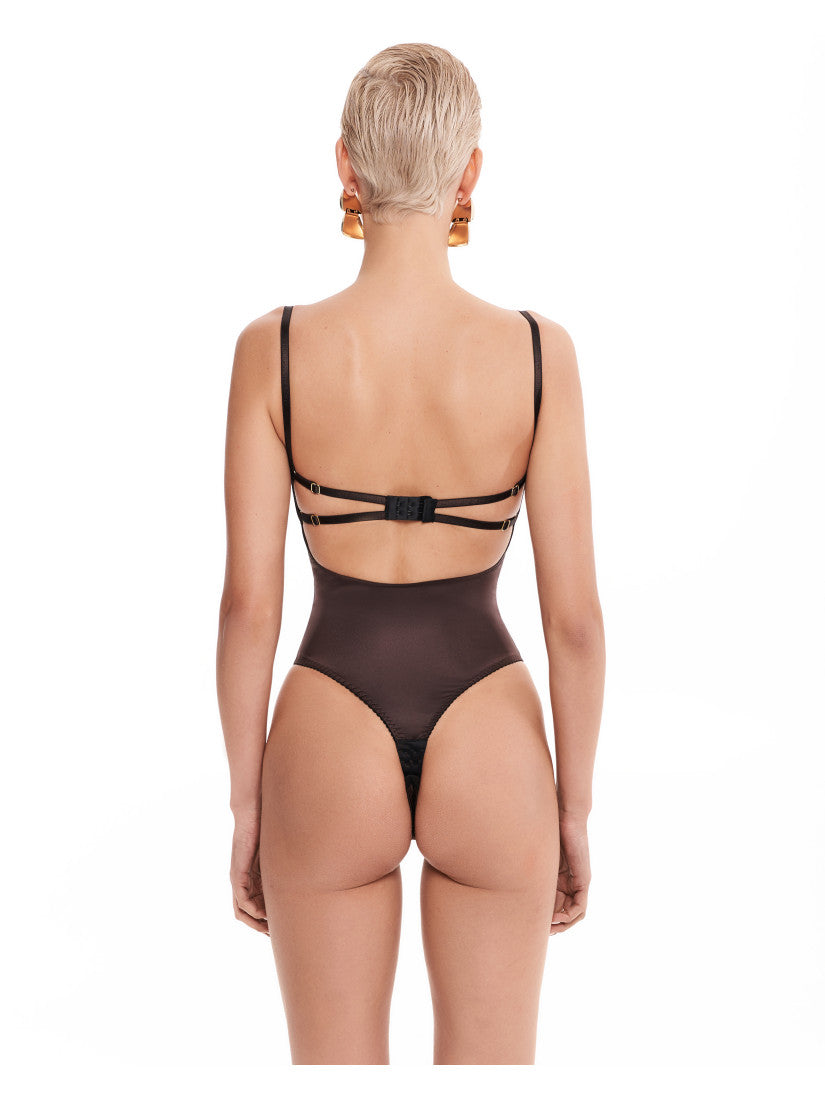 Bodysuit SENCE Pirsing Choco
