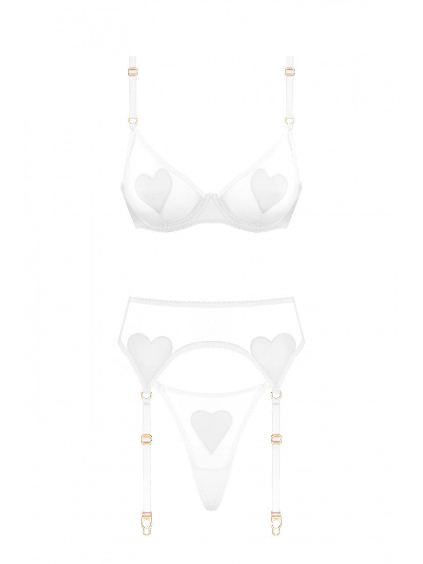 Set LOVE AMOUR White  With Belt