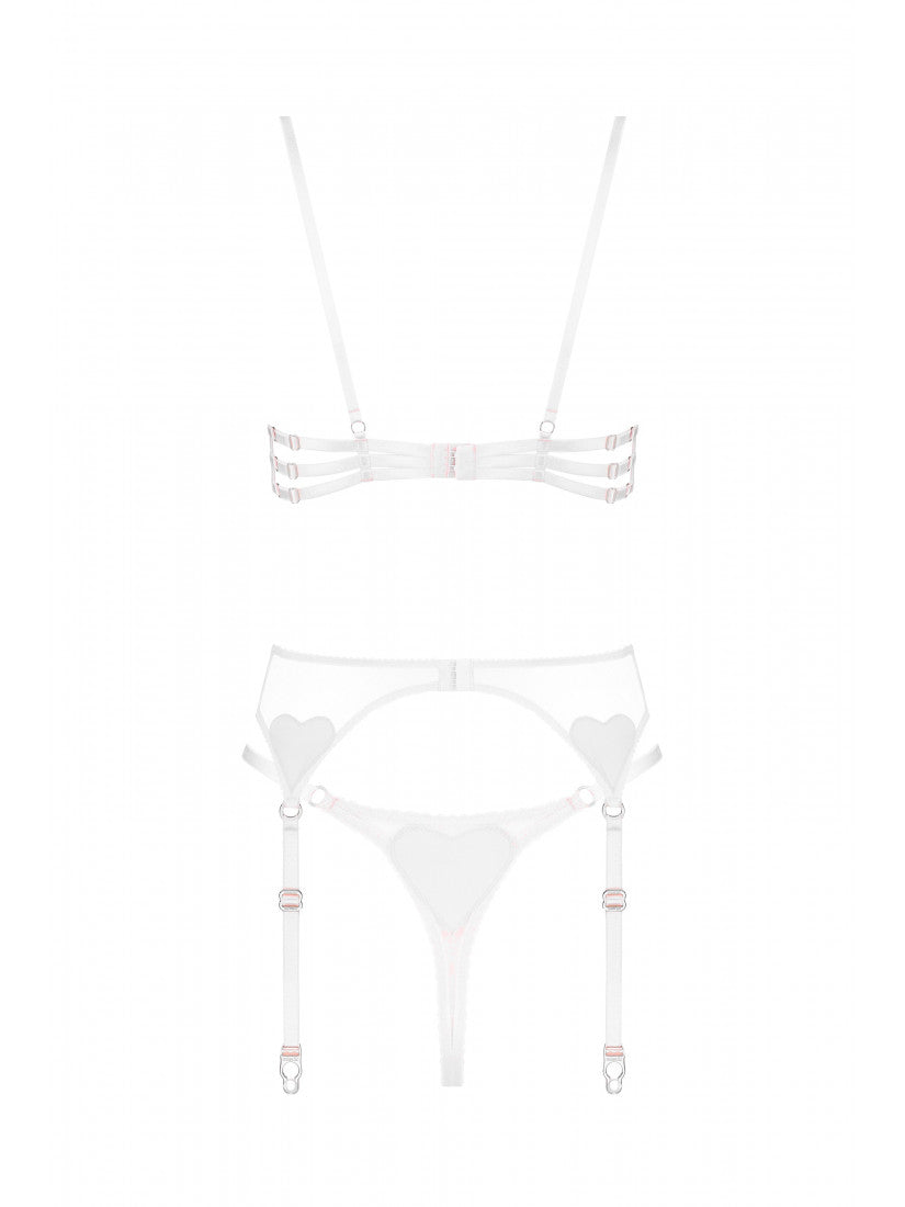 Set LOVE AMOUR White  With Belt