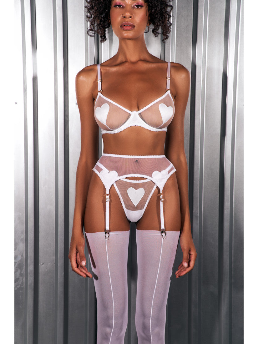 Set LOVE AMOUR White  With Belt