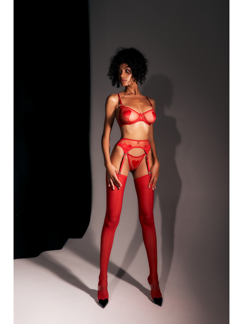 Set LOVE AMOUR Red With Belt