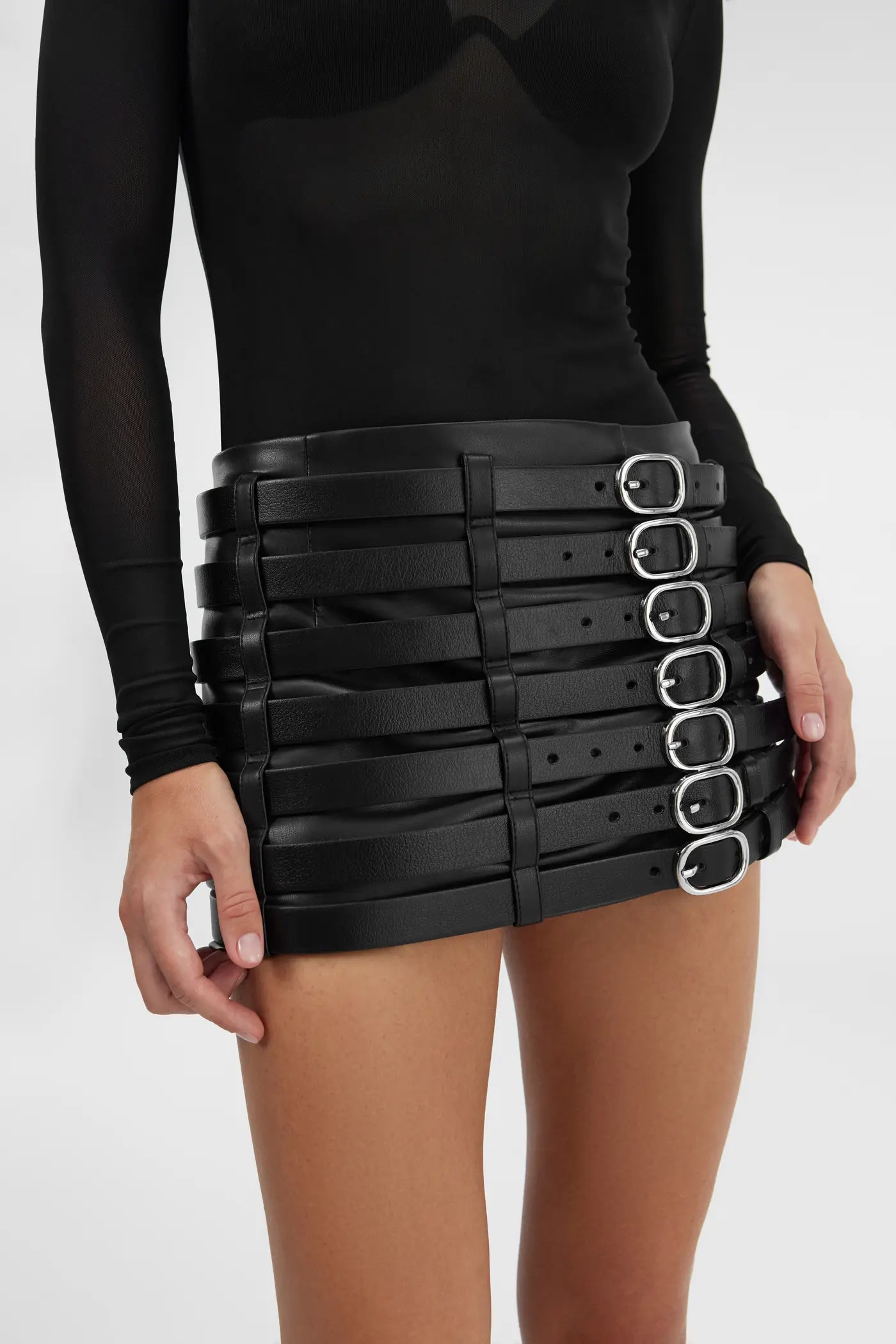Vesper Leather Skirt