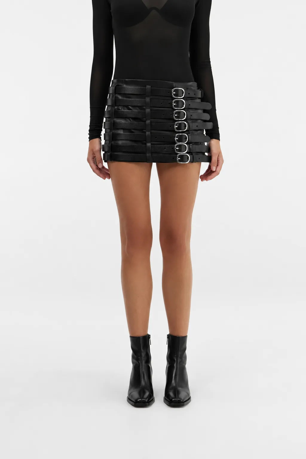Vesper Leather Skirt