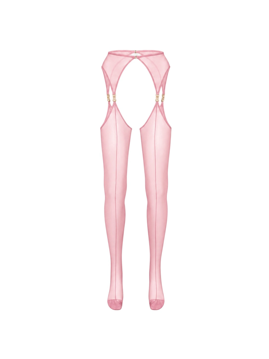 Set VEIL Pink Stockings with belt