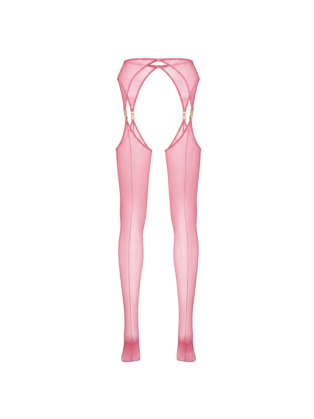 Set VEIL Pink Stockings with belt