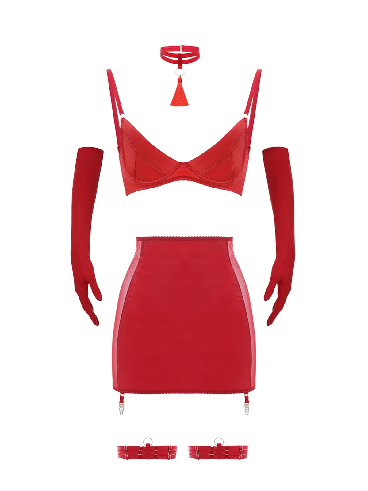 SET Satin Allure Red